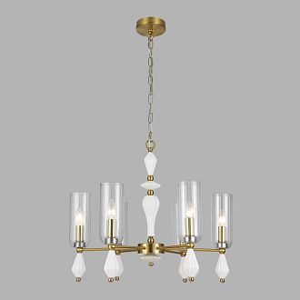 Подвесная люстра 60 см, Lumion Neoclassi Galana 8428/6, латунь