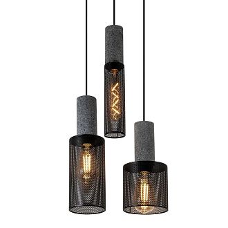 Подвесной светильник 48см, Е27, 3x60Вт, , Modelux MD.0655.250 Черный