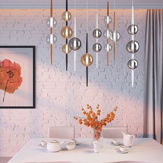 Светильник 15 см Odeon Light Lazia 4684/1, черный-янтарный