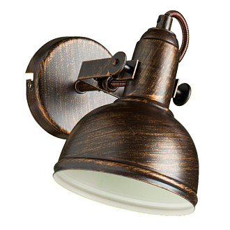 Светильник спот Arte Lamp A5213AP-1BR Martin коричневый Loft