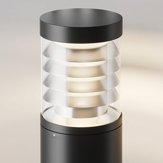 Садово-парковый светильник 13,4*65 см, LED, 12W, 3000К, Maytoni Spir O439FL-L12GF3K серый