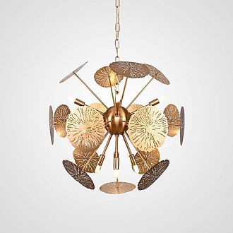 Подвесная люстра INCA BALL D48 48*48*75 см, 12*G9*40W, ImperiumLoft INCA-BALL01, Латунь