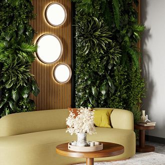 Cветильник 49*6,5 см, LED 72W, 3000-6000 К, IP43, белый/светло-коричневый под дерево, пластик Sonex Woodi, 7603/EL