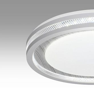 Настенно-потолочный светильник 48 см, 76W, 3000-6000K, Sonex Color Mavi Wood 7681/ELN, белый-серый