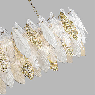 Люстра 105*30*183 см, 14 Е14*40W, Odeon Light Lace, золотой 5052/14