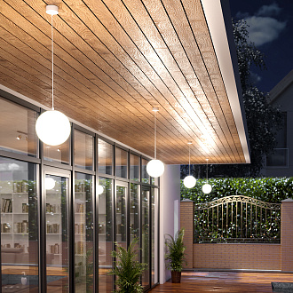 Светильник садово-парковый со стеклянным плафоном Sfera H 35158/U белый Elektrostandard