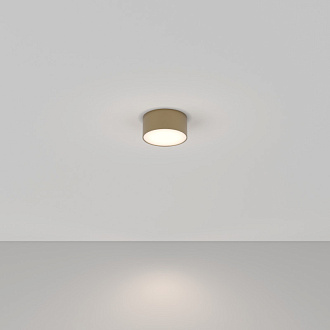 Накладной светильник 12*12*6 см, LED, 12W, 4000К, Maytoni Technical Zon C032CL-12W4K-RD-MG золото