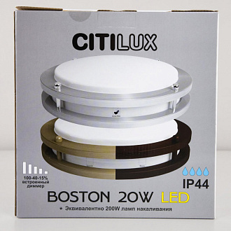 Светильник 25 см, 20W, 4000K Citilux Бостон CL709201N хром