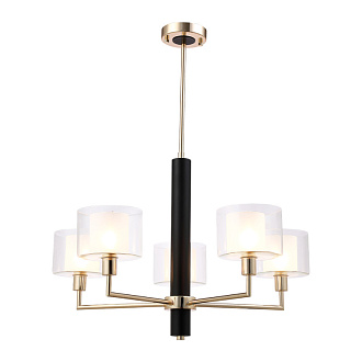 Люстра 69 см Crystal Lux MAESTRO SP-PL5 GOLD Золото/черный