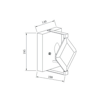 Бра 10*14*20 см, 1*E14 хром Vele Luce Vittoria VL3053W01