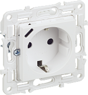 SKANDY Розетка с з/к/ш 16А с USB C 18Вт SK-R17W арк. бел. IEK, SK-R14-16-U14-018-K01