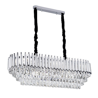 Подвесная люстра 90*33*82 см, Е14 12x40W, Серебро MODELUX ML.7010.12 SL
