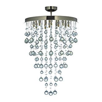 Люстра потолочная *55*78 см, 8*G9*40W, Arti Lampadari Flusso Nickel Flusso H 1.4.55.615 N, Матовый никель