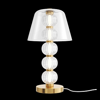 Настольная лампа 45 см, 10W, 3000K, Maytoni Amulet MOD555TL-L8G3K, золото