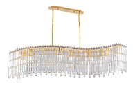 Люстра L1220 x W280 x H730, мм, 8*40W (320W), GOLD+CLEAR (Золото + Прозрачный Хрусталь) NewRgy 2670E/8A GOLD+CLEAR