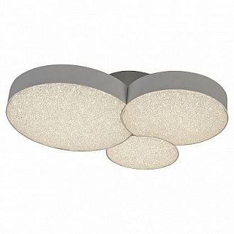 Потолочный светодиодная люстрас пультом ДУ Mantra Lunas 5766, LED, W27, длина 40 см, белый