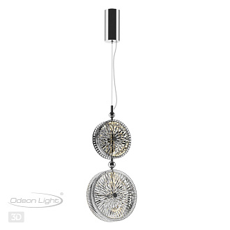 Светодиодный светильник 20 см, 13W, 4000K, Odeon Light CARAMELLA 5416/13LA, хром