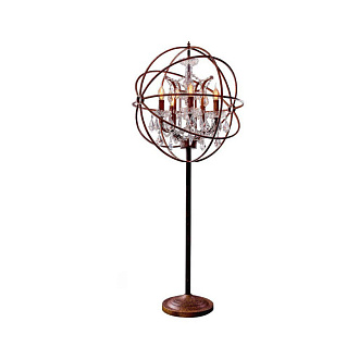 Торшер Loft it Foucaults orb crystal LOFT1897FT коричневый