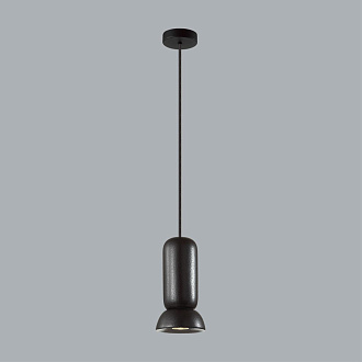 Подвес 11*11*120 см, 1 GU10*4W, Odeon Light Kerama, черный 5054/1D