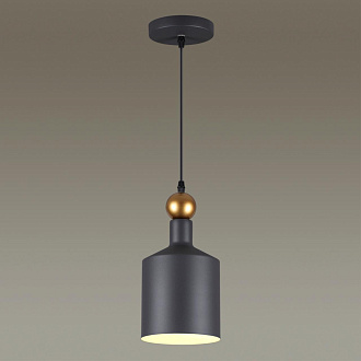 Подвесной светильник Odeon Light Bolli 4085/1 черный, диаметр 15 см