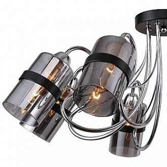 Потолочный светильник F-Promo Affable 2351-8U, D760*H270, черный с хромом