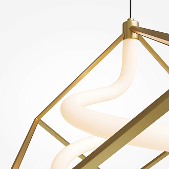 Подвесной светильник 36*36*336 см, LED, 3000К, Maytoni Membrane MOD345PL-L11BS3K латунный
