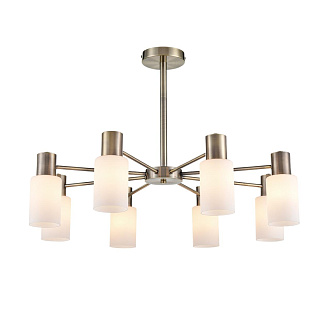 Люстра потолочная 72*49 см, 8*E14 Lumion MAVE 8100/8C бронза, белый