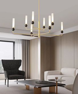 Люстра на штанге Inodesign Stenly Gold 8 44.12050