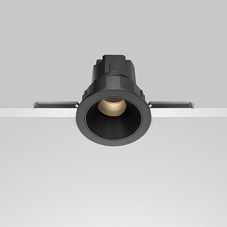 Встраиваемый светильник 6,2*7 см, LED*7W, 3000 К, Wise DL057-7W3K-B Maytoni Downlight, Черный, вр 5,8 см