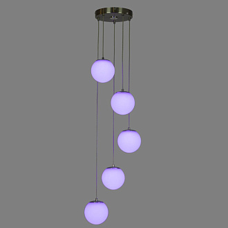 Люстра 45*120 см, LED*60W, 3000-5500К, 6000Lm, 22 м2 Матовый хром Citilux Адам CL228A051
