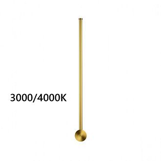 Настенный светильник 61 см, 12W, 3000-4000K, Odeon Light 4335/12WGP, золото