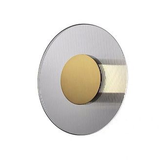 Светильник DZN-69758 ЗОЛОТАЯ БРОНЗА  D250/H80/1/LED/.W/4000K стекло прозрачное, с рельефом 24-05