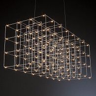 Подвесная люстра Quasar Cosmos Square LED pendant light 120/120/120 120*120*120 см, 100*LED*1W, ImperiumLoft 40.2440, Серебристый