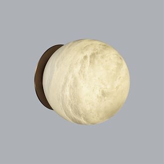 Бра 9,7*10 см, 1 LED*8W, 3000 К, Odeon Light Marbella, латунь 6684/5CL