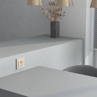 W0013111/ Рамка на 1 пост Senso (шампань, стекло soft-touch) Werkel 4690389200342