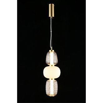 Подвесной светильник 17*80-170 см, 1*LED, 29W, 3000K, Aployt Simonet APL.318.06.29, латунный
