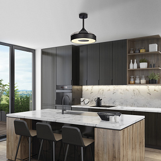 Подвесной светильник *90,7*48 см, LED *  45W, 3000К-6000К Mantra Coin 8221, черный