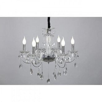 Подвесная люстра 75*82-132 см, 6*E14, 40W, Omnilux Omnilux 702 OML-70203-06, хром