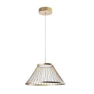 Подвес 60*40-150 см, 6*LED, 16W, 4000K, Favourite Fibra 4634-6P, золотой матовый