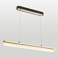 Линейно-подвесной светильник 90*35 см, 1*LED*30W 4000K Lussole Bradford LSP-0925 черный\бронзовый