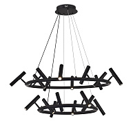 Люстра Ø1000 (800) x H1500, мм, 48W 4000K, BLACK (Черный) NewRgy 2688-DW-2 BLACK