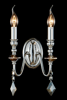 Бра 20*15 см, Crystal Lux MERCEDES AP2 CHROME/SMOKE Хром