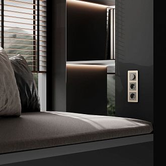 W1142044 Диммер, графит акрил Werkel, 4690389197499