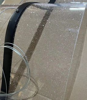 Светильник подвесной ElegantLight DZN-11296 ЧЕРНЫЙ  D1500*300/H1000/1/LED/40+40W звёздное небо SPRAY 25-03 VST
