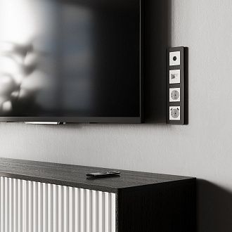 W1171561 Розетка с заземлением, шторками и USBх2, белый матовый Werkel, 4690389191992