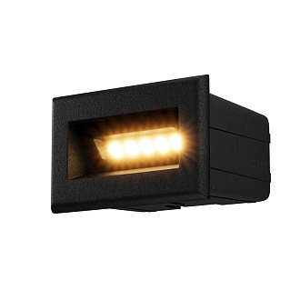 Светильник 8 см, 3W, 3000K, Maytoni Bosca O045SL-L3B3K, черный, вр 4,3*7,3 см