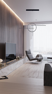 Люстра Mantra KITESURF 7140, 50W LED, 3000K, черный