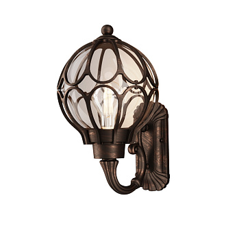 Уличный настенный светильник Maytoni Via O024WL-01G, коричневый