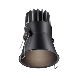 LED светильник 8 см, 12W, 3000-6000K, Novotech Lang 358909, черный, вр 6,8 см