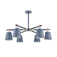 Люстра потолочная 80*51 см, 6*E27 Lumion ROSALINA 8098/6C синий